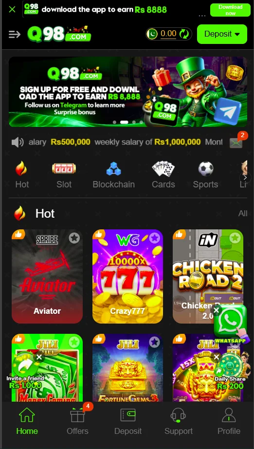 Q98 Game App