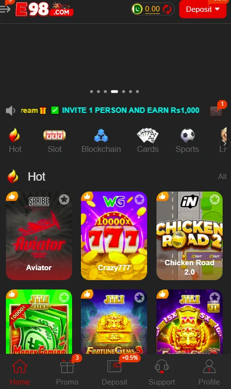 E98 Game App
