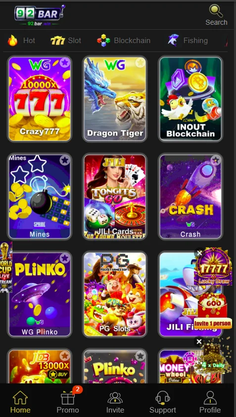 92BAR Games