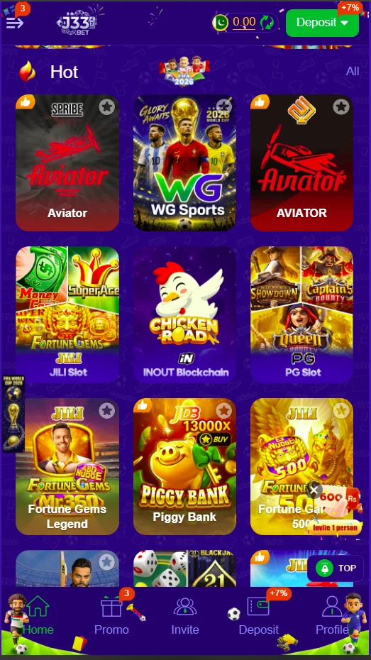 J33 Bet Games