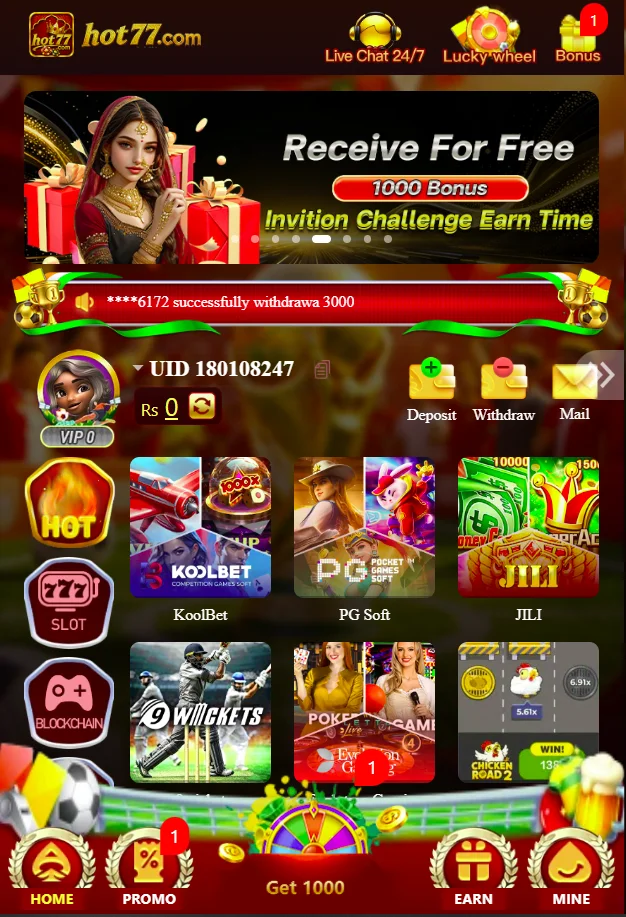 HOT77 Game App